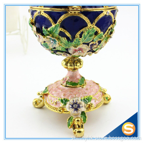 100% handmade egg music box trinket box